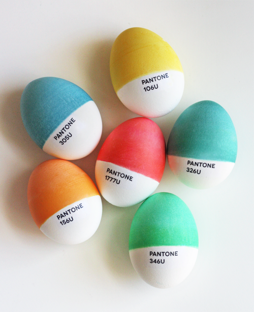 DIY Pantone Eggs DIY Pantone Eggs