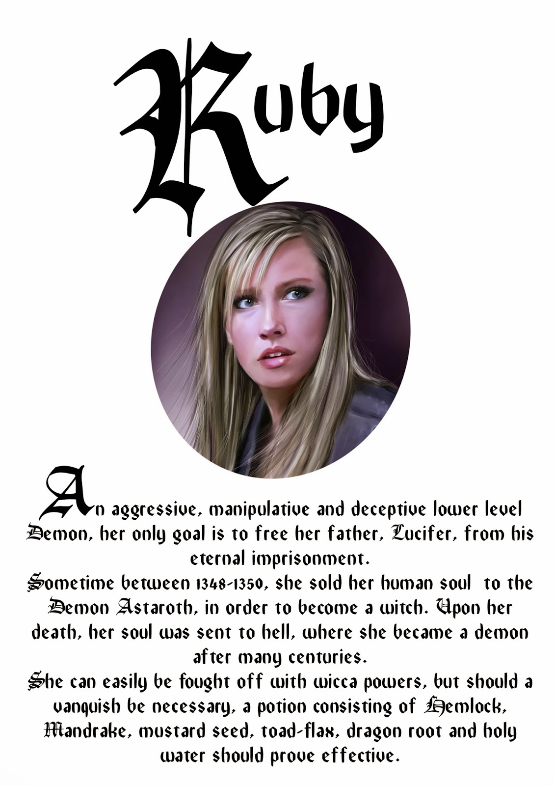Book Of Shadows Pages: Ruby