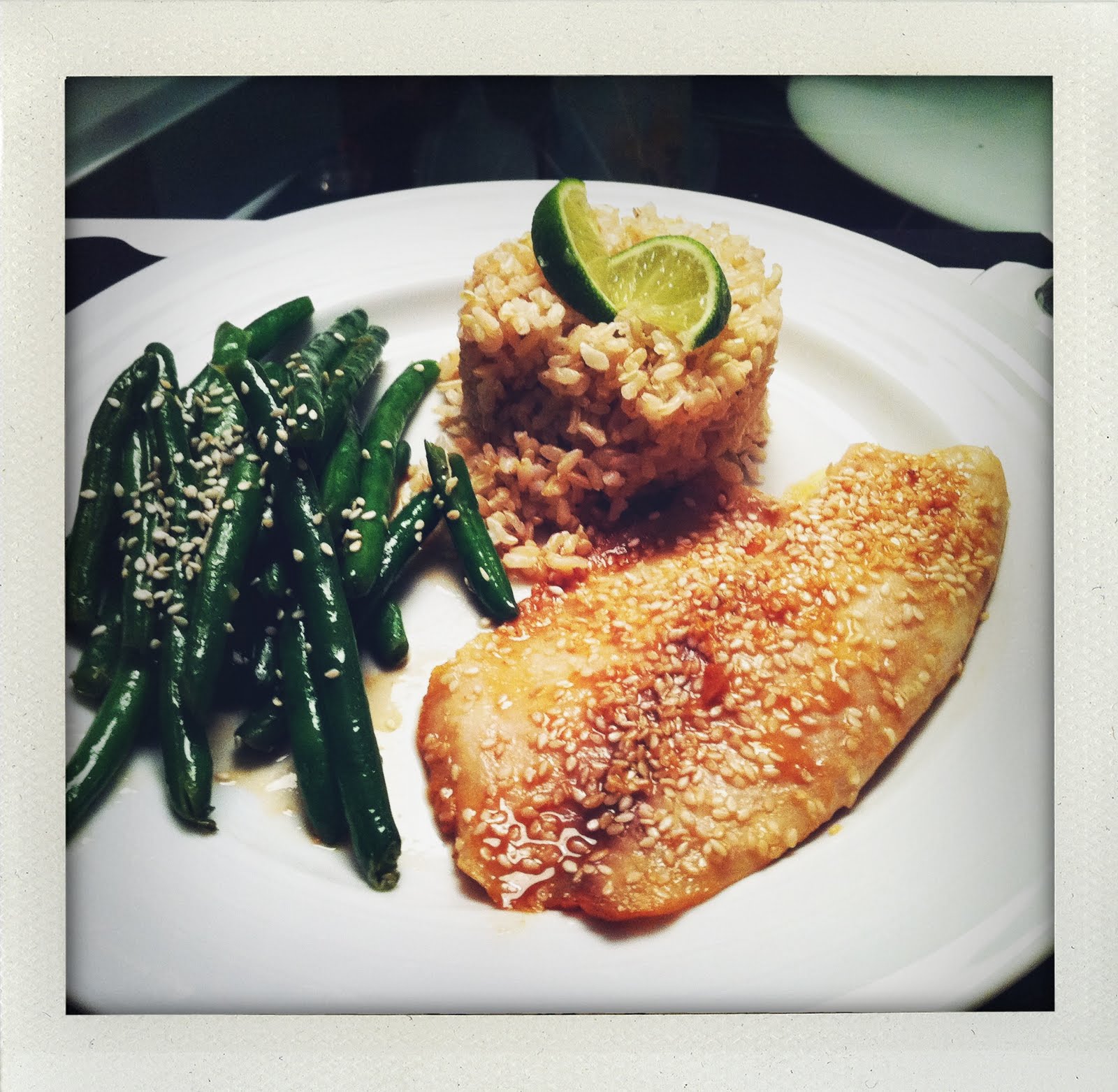 Supper Swap SesameCrusted Tilapia with Gingered Green Beans