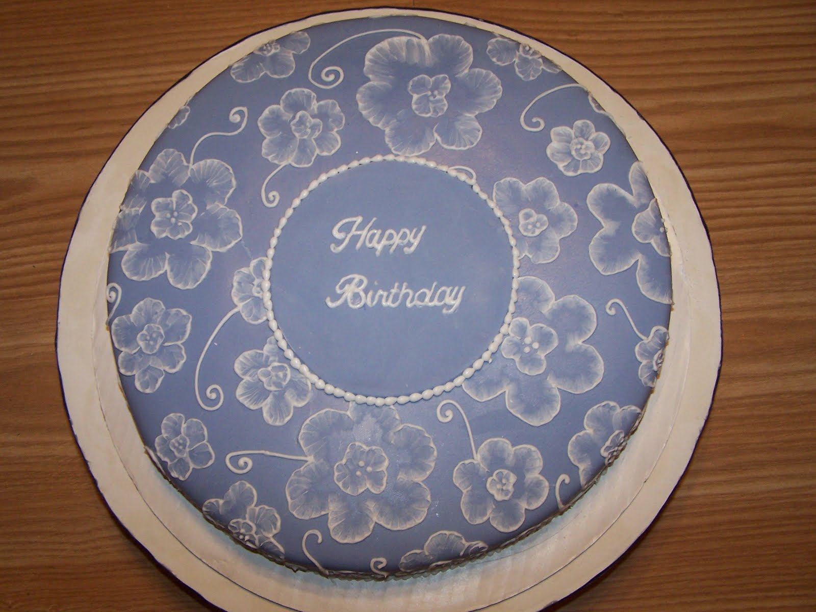 Brush Embroidery Cake