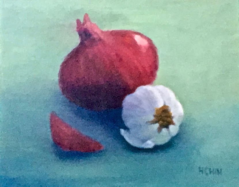 "Red Onion and Garlic" - 8 x 10