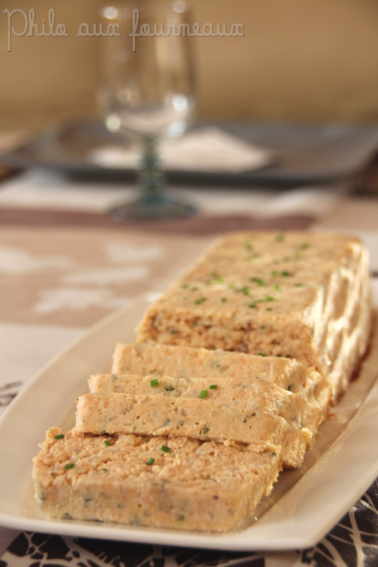 Philo aux fourneaux Terrine de truite à l'amande blanche