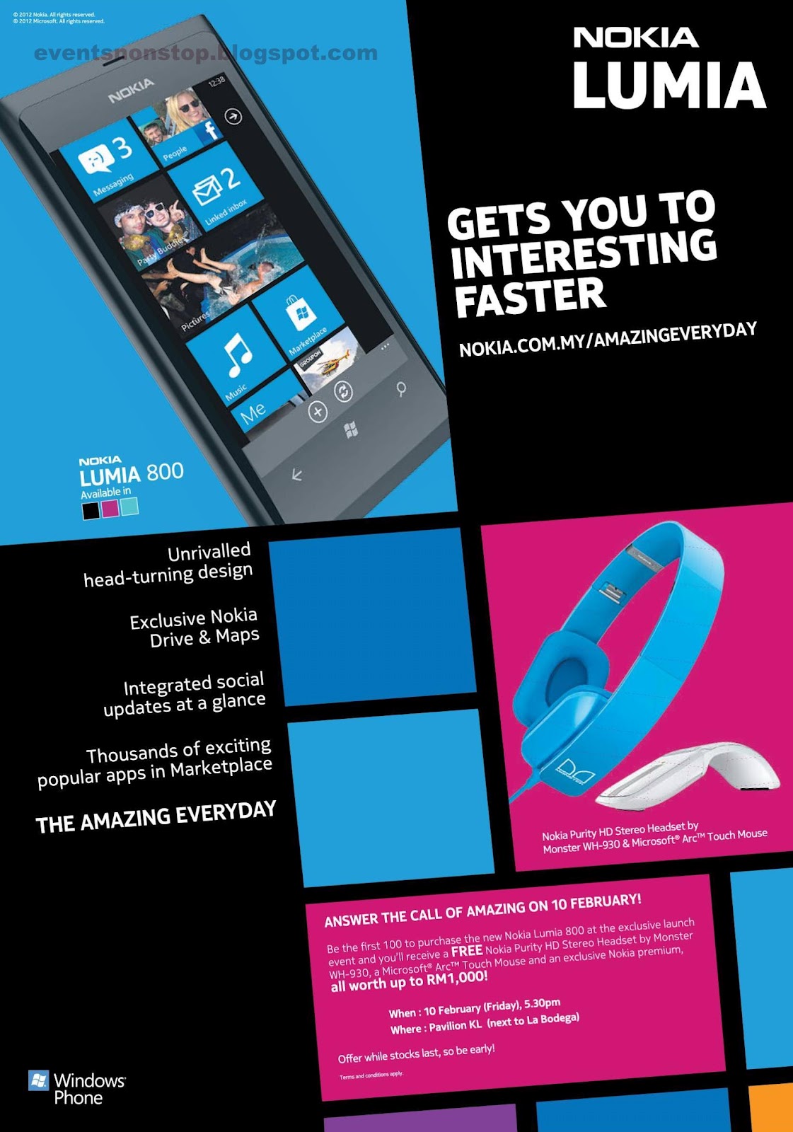 nokia lumia 800 exclusive launch event pavilion kuala lumpur events nonstop nokia lumia 800 exclusive launch event pavilion kuala lumpur events nonstop