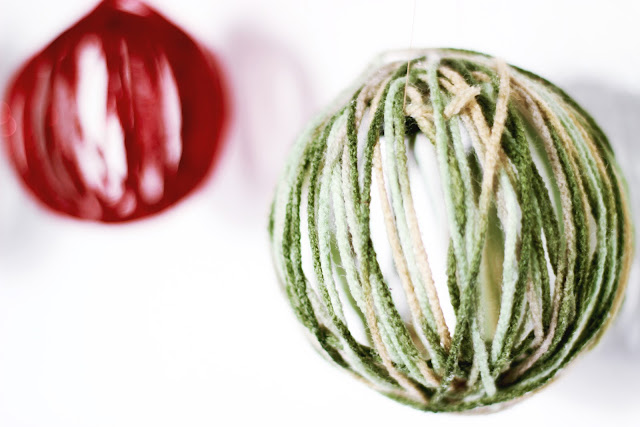 DIY Yarn Ornaments | Laura Neuzeth