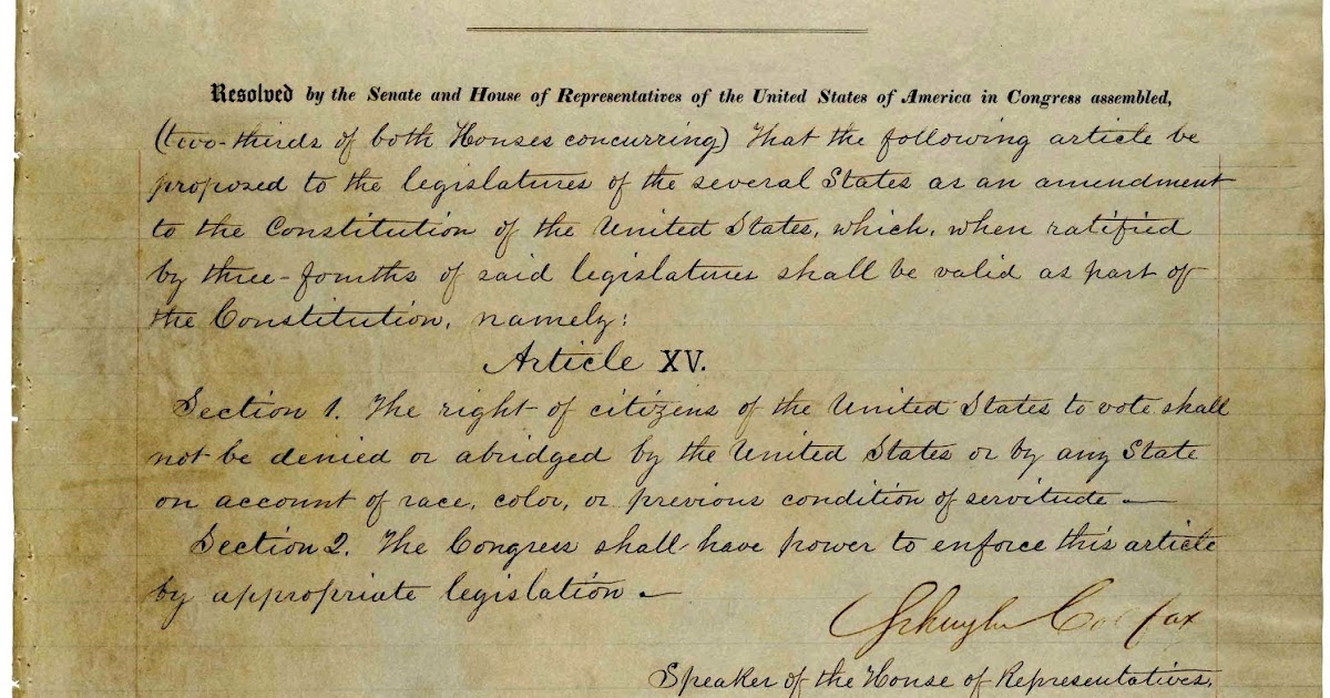 15th amendment date