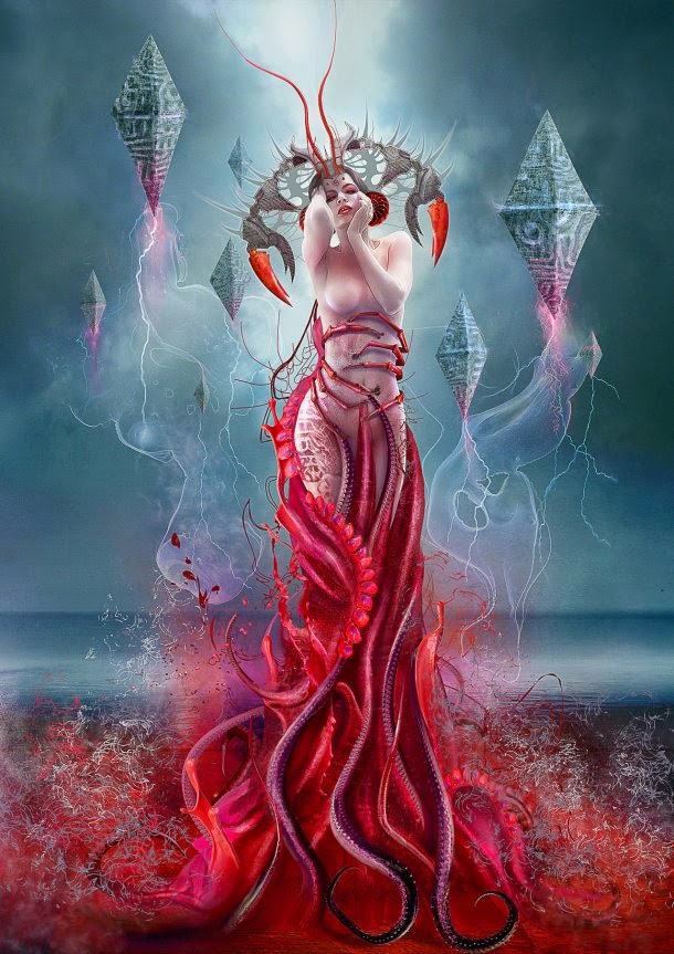 Vasylina Holodilina deviantart ilustrações foto-manipulações fantasia mitologia zodíaco signos sensuais provocantes 