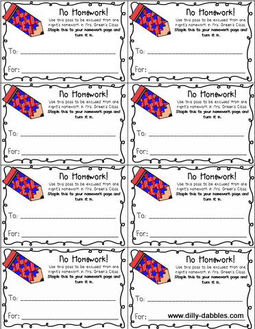 free homework pass template hall pass printable