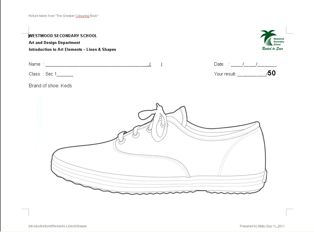 Printables Art Worksheets art worksheet westwood shed sec 1 lines shapes worksheets worksheets