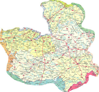 Mapa Castile-La-Mancha Región