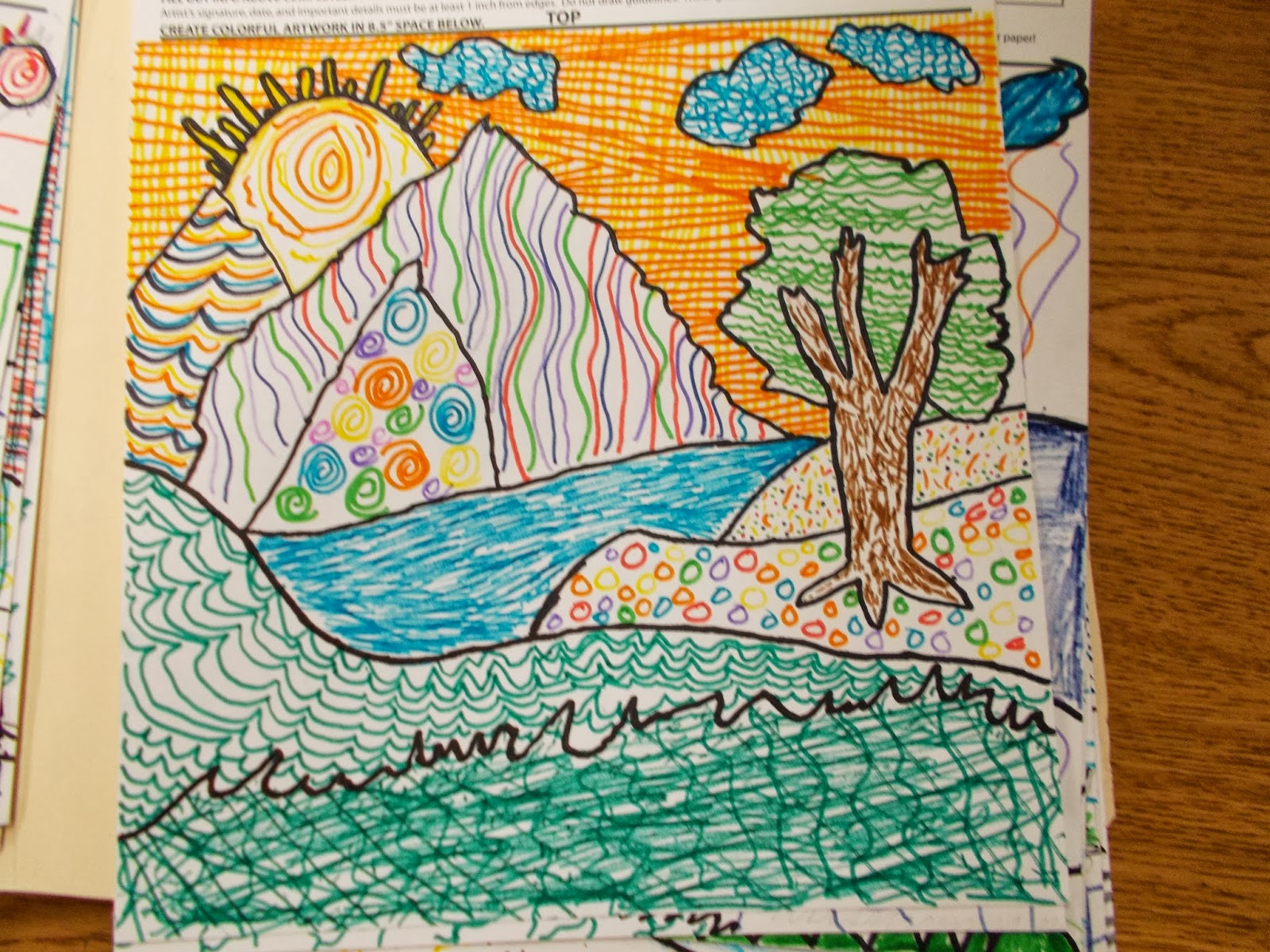 Mrs. Pierce's Polka Dot Spot 5th Grade Square 1 Art Implied Texture