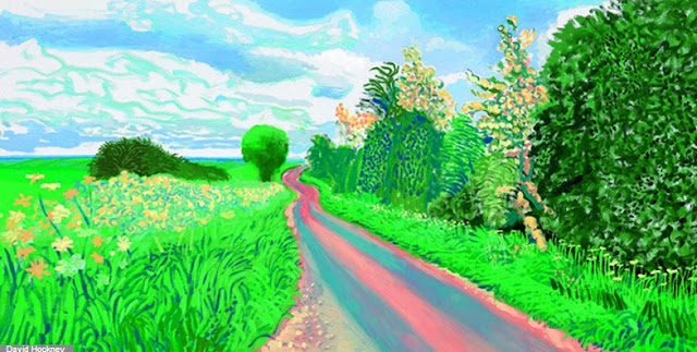 Early bloom David hockney via Nat et nature