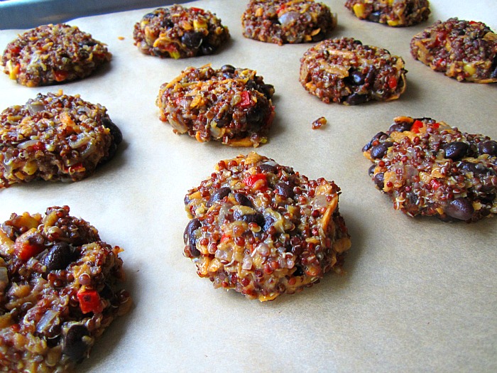 Sweet Potato w/ Quinoa & Black Bean Cakes