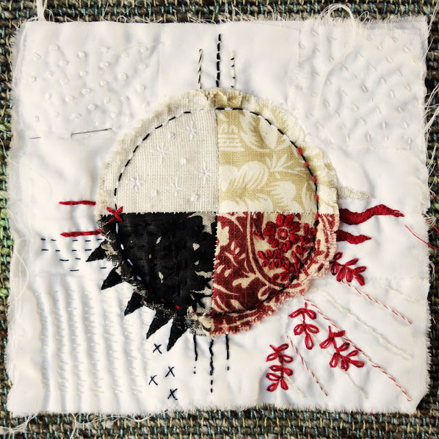 Galia Alena Prayer Flag, Textile Art Galia Alena Prayer Flag, Textile Art