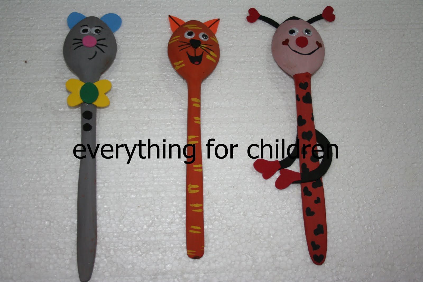 ♥ Everything for children kaşık kuklalar&hellip;.