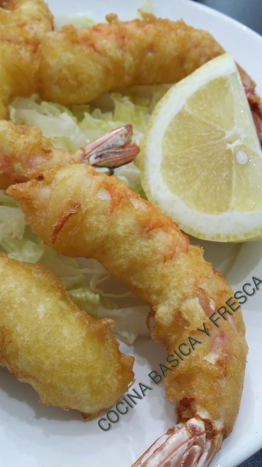 Cocina Basica y Fresca GAMBAS EN TEMPURA CBF