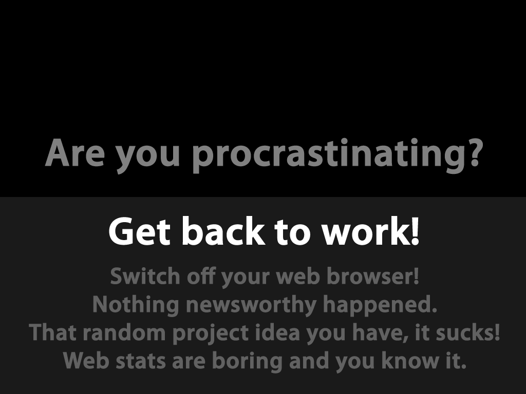 of procrastination itself,