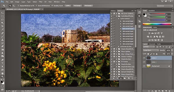 Action which is cycling blending modes Action which is cycling blending modes