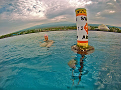 Swimming on the course!