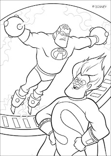  the incredibles   coloring sheets