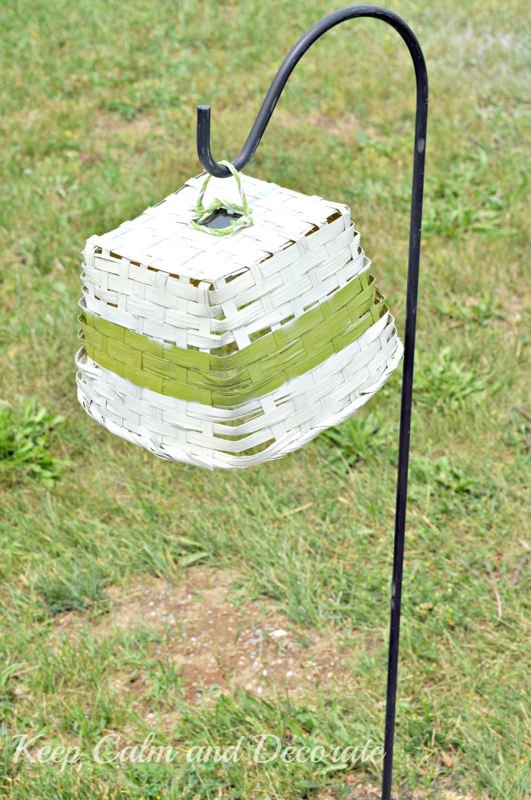 Keep Calm and Decorate Solar Light Basket