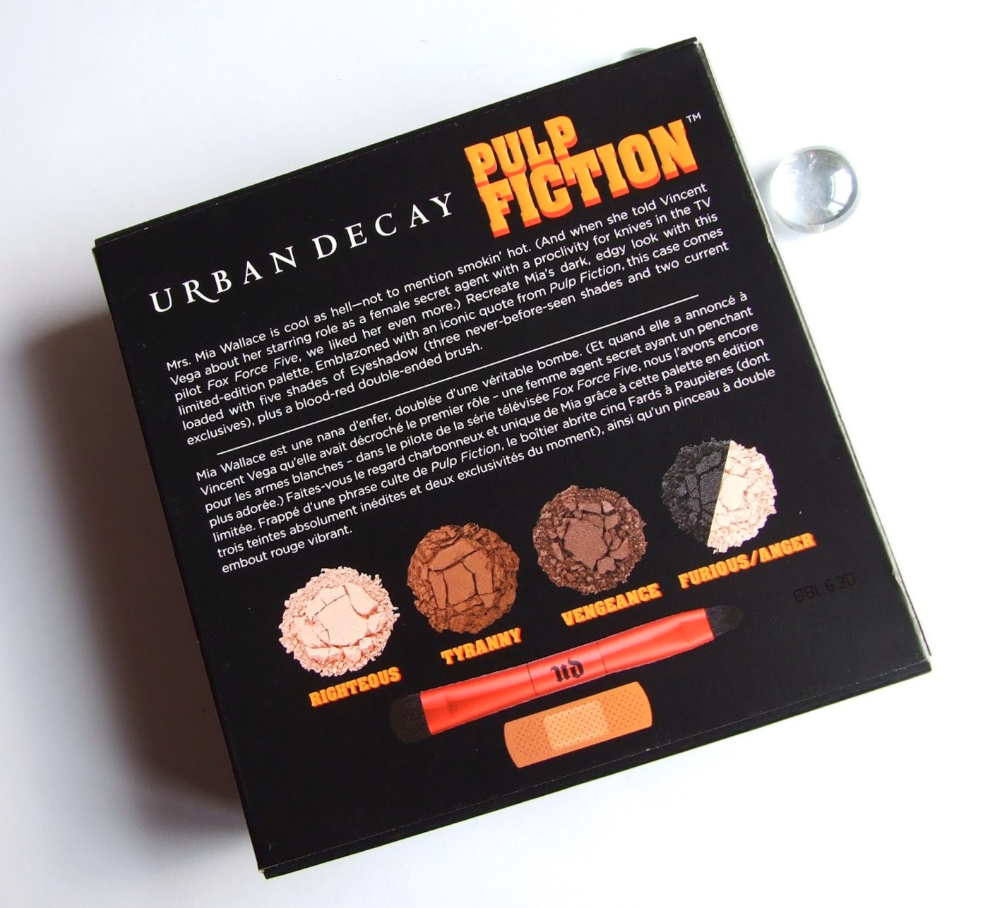 Urban decay pulp fiction Eyeshadow palette collection swatches review 