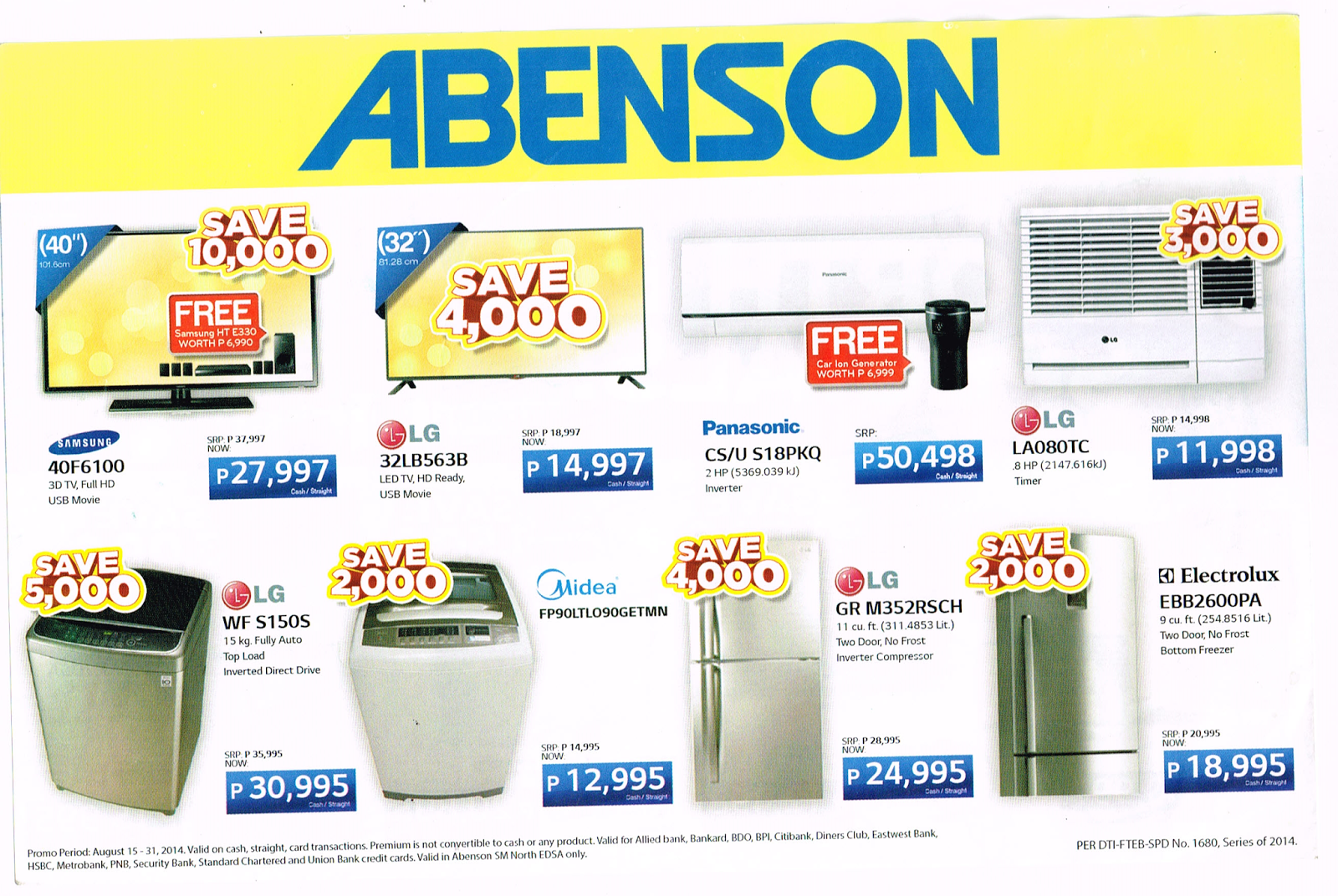 Discount coupons for refrigerators