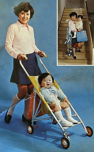 1970s baby stroller