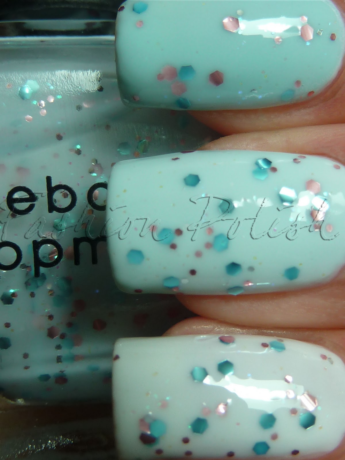 Fashion Polish Deborah Lippmann Glitter in the Air layering experiment