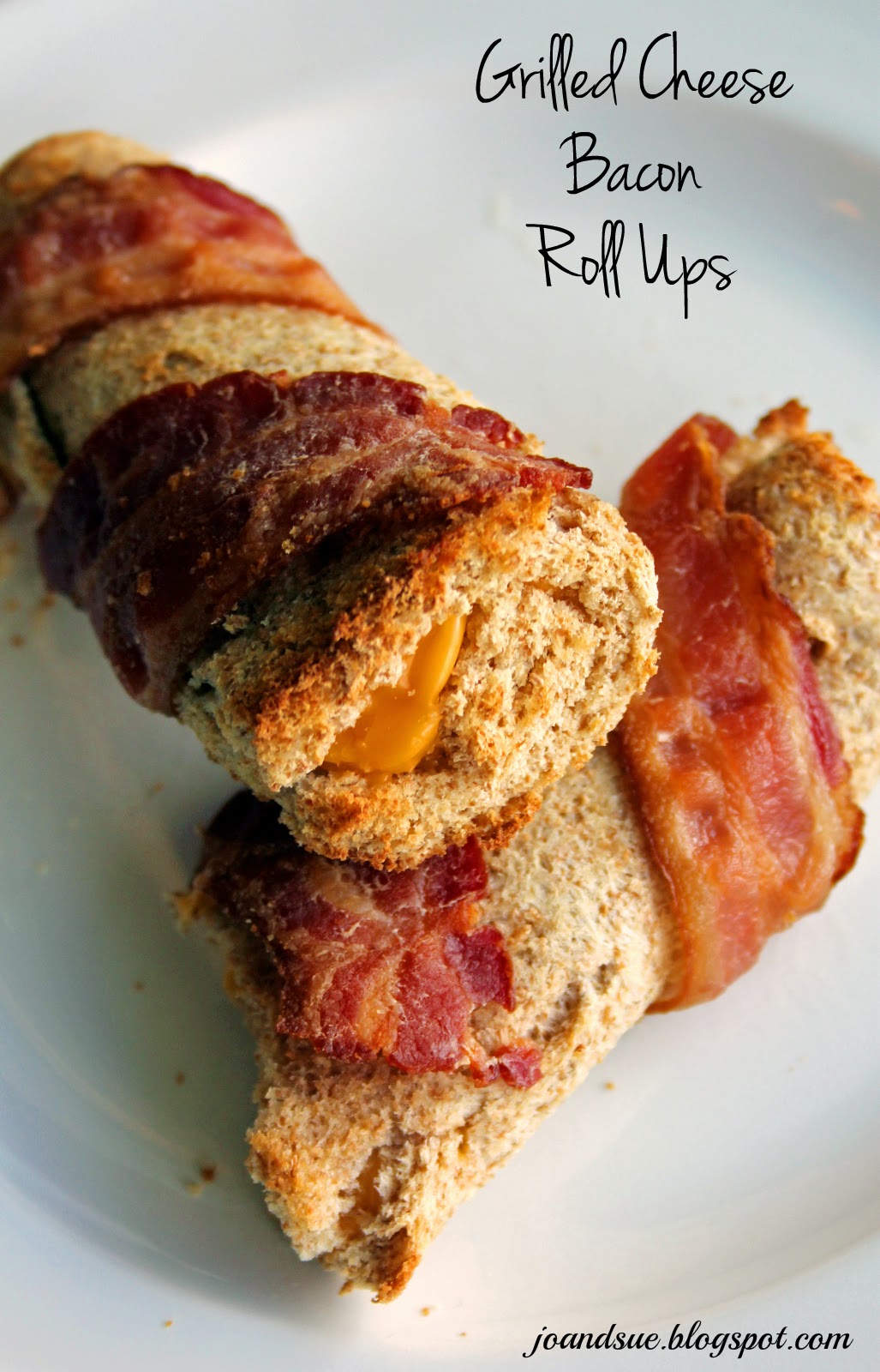 Jo and Sue Grilled Cheese Bacon Roll Ups