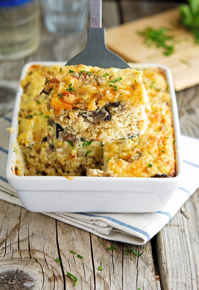 The Iron You Cheesy Mushroom Quinoa Casserole