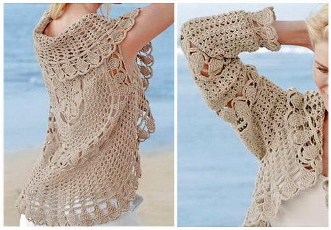 Crochet Sweater: Crochet Cardigan For Women - Circular Cardigan