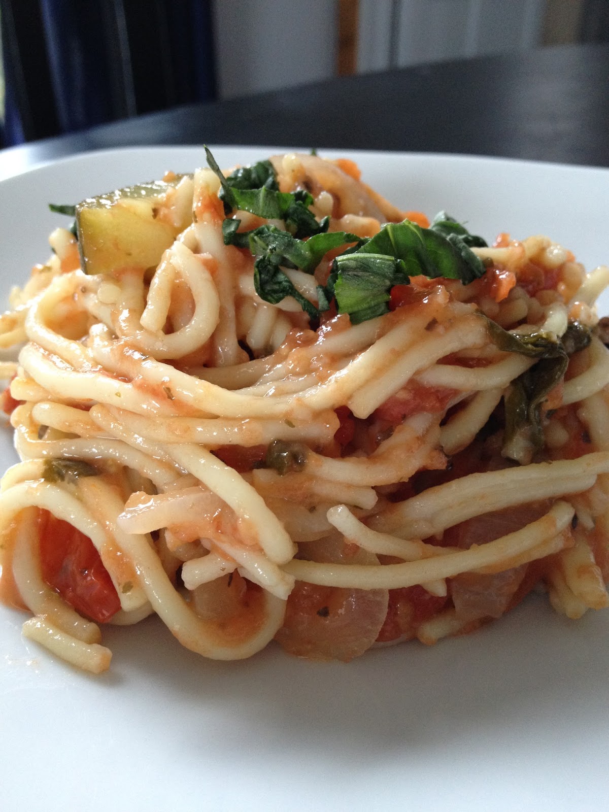 Ces temps ci en cuisine Spaghetti aux légumes
