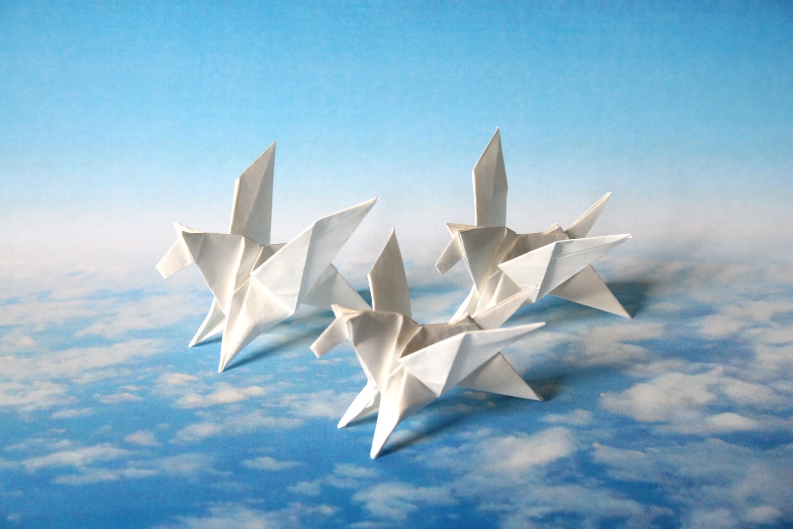Pegasus Origami Works ペガサス 折り紙 作品集 Pegasus On The Sky ペガサスと青空