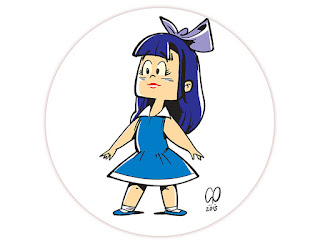 Little Archie proposed reboot - Veronica - Design and illustration by Cesare Asaro - Curio & Co. (Curio and Co. OG - www.curioandco.com)