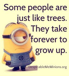 minion comic, despicable me, despicable me minions, people are like trees, minion people are like trees