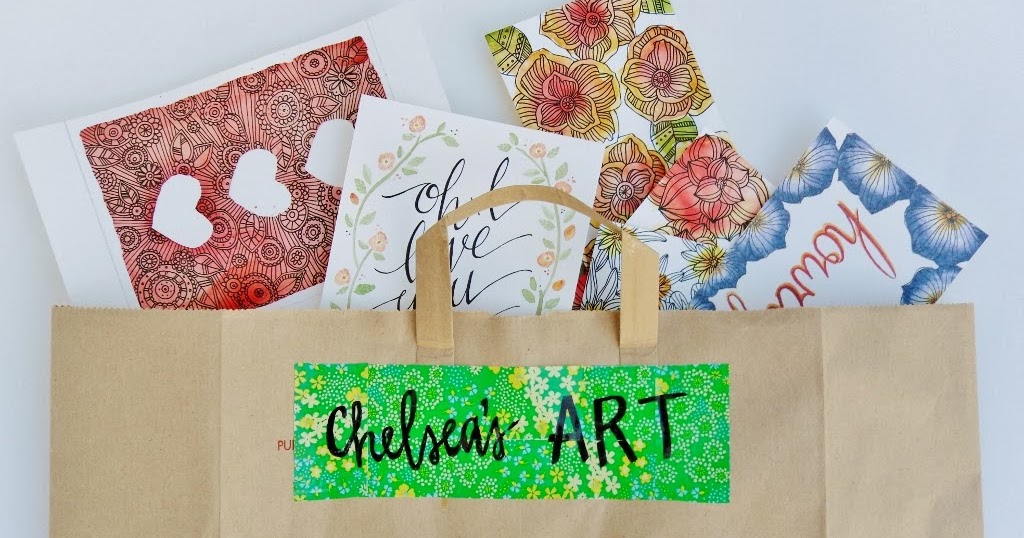 sketchy notions DIY paper bag portfolios