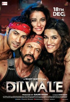 Poster Of Dilwale 2015 DVDScr Full Hindi Movie Watch Online Free Download