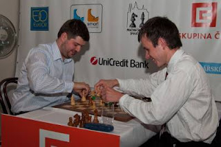 Echecs à Prague : Svidler 2.5-0.5 Navara - Photo © site officiel Echecs à Prague : Svidler 2.5-0.5 Navara - Photo © site officiel