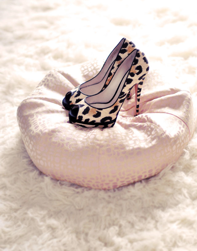 peep toe platform leopard print heels, casadei