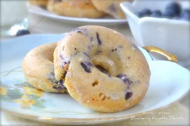 Blueberry Ricotta Donuts