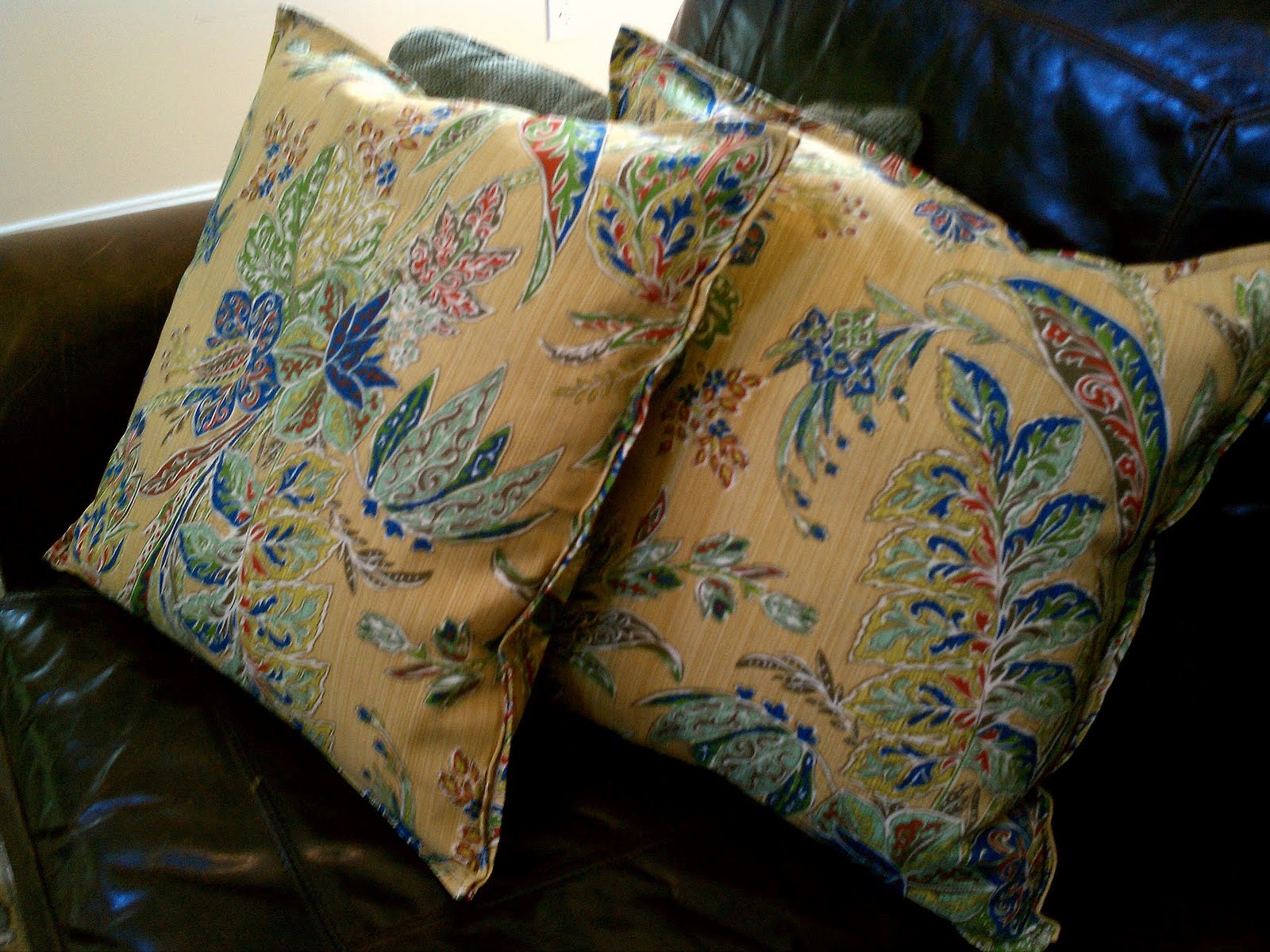 Two Sides of the Rainbow Knock Off Pottery Barn Pillows