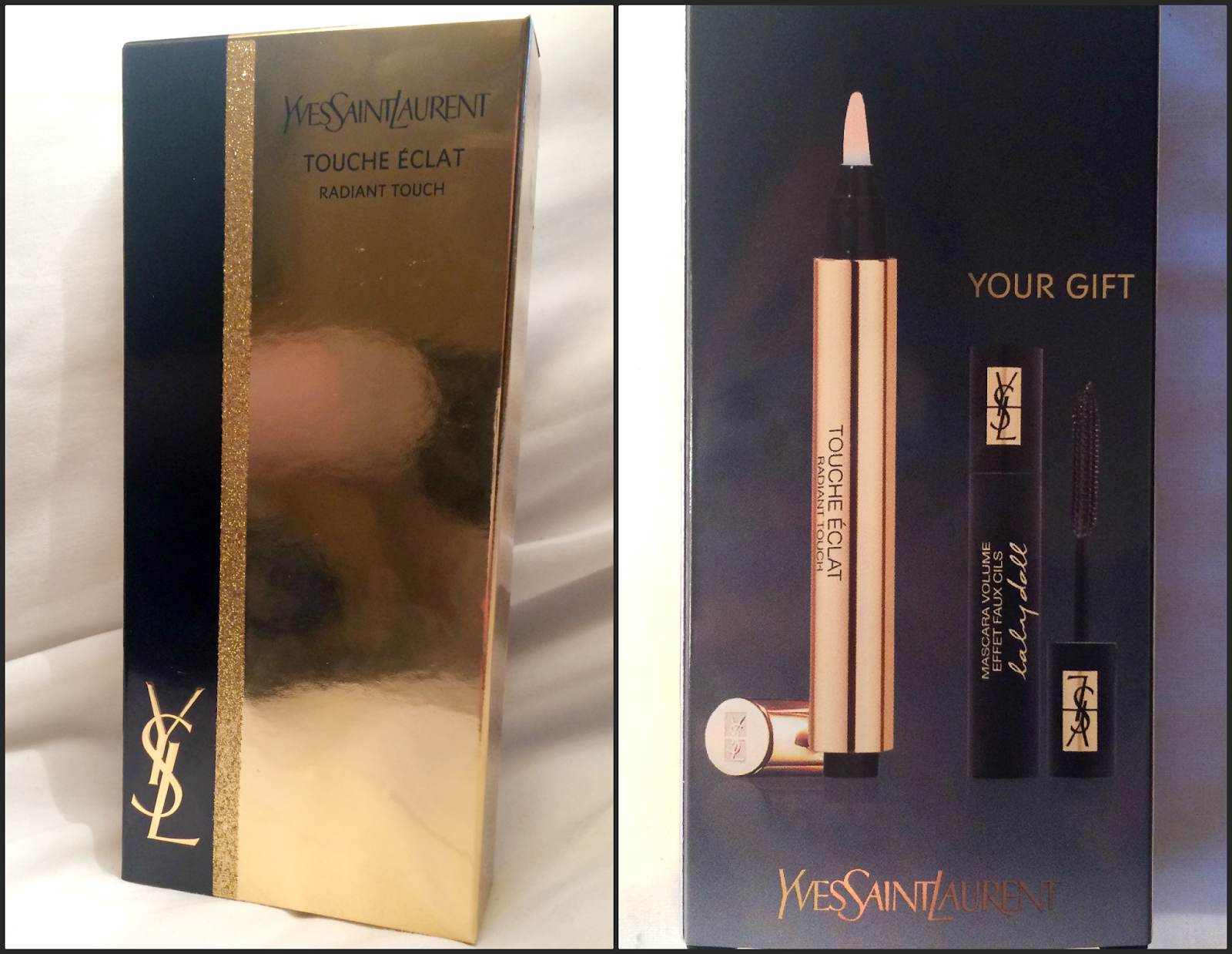 yves saint laurent touche eclat and mascara set