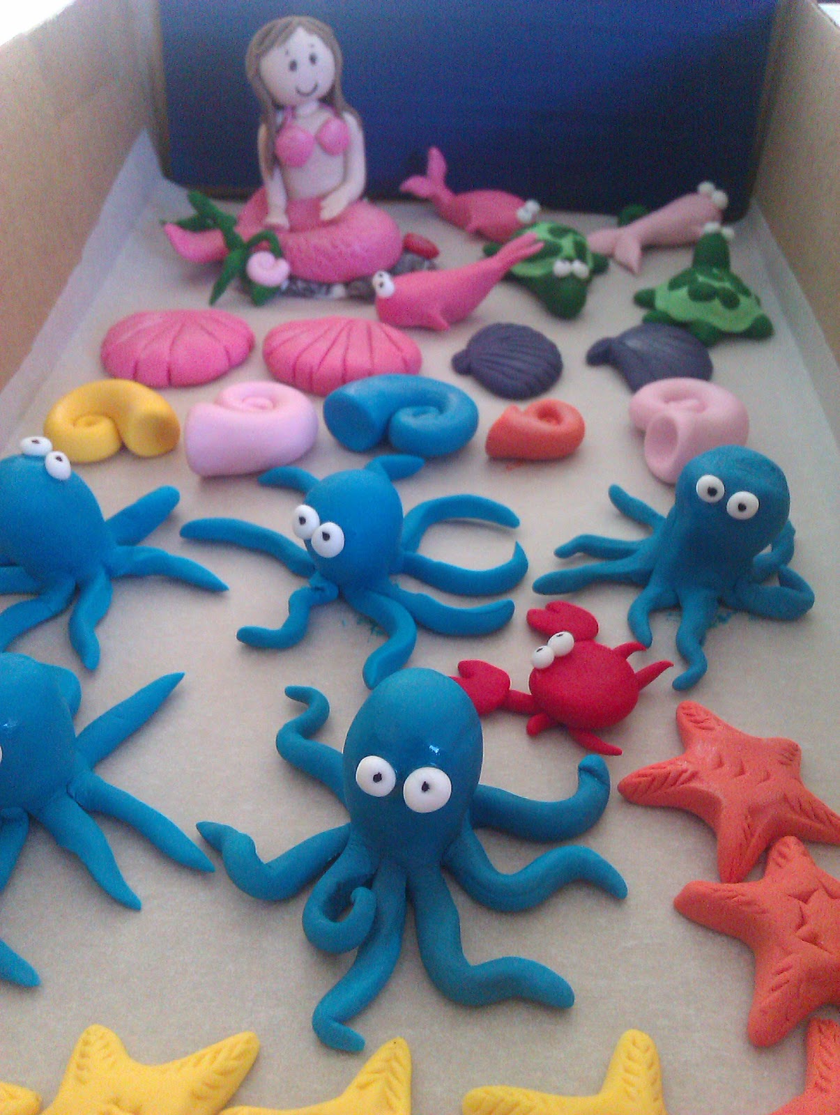 Mermaid Cupcake toppers The Party Cake by Andrea