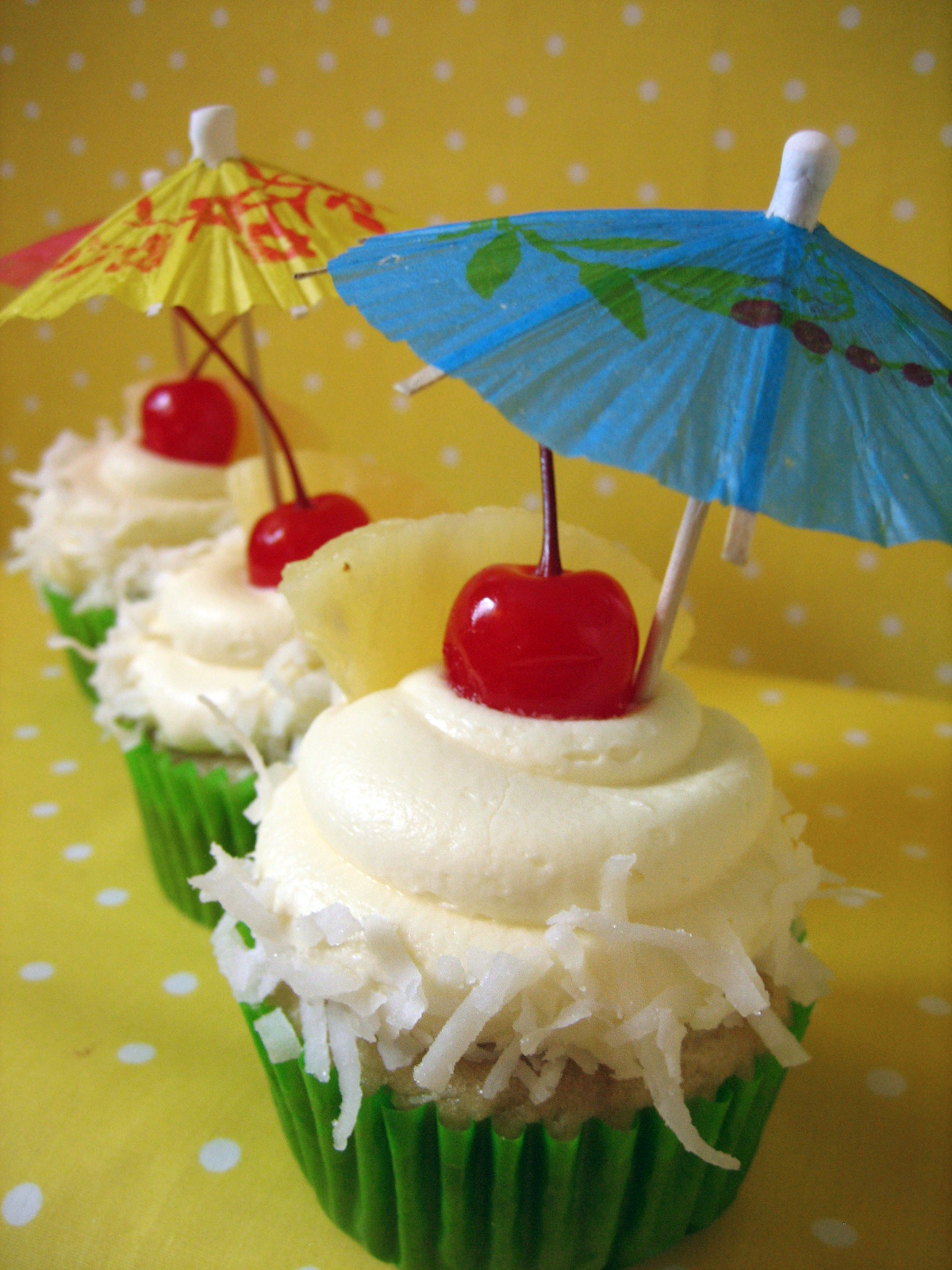 Sweet Elites Vegan Cupcakes if you like pina coladas and