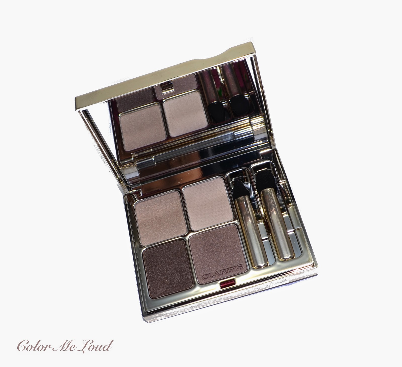 Clarins Eye Quartet Mineral Palette in No. 13 Skin Tones for Fall 2014 Ladylike Collection, Swatch, Review & FOTD