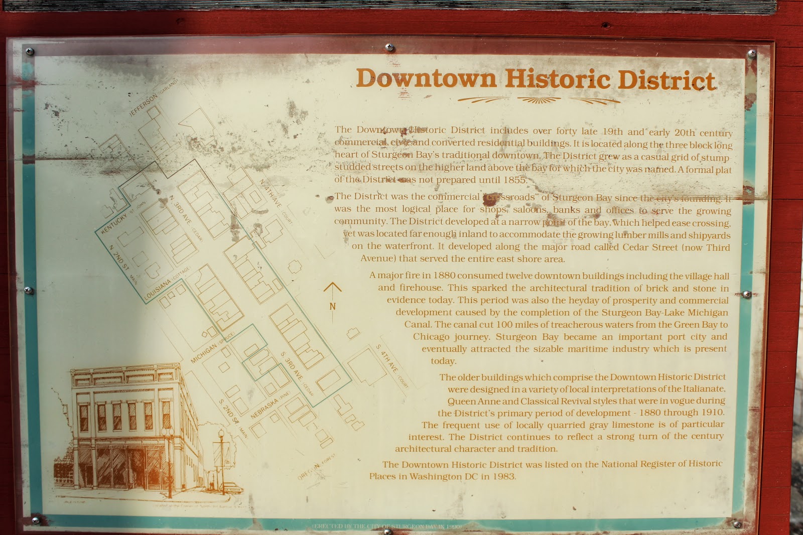 Wisconsin Historical Markers Historic Sturgeon Bay