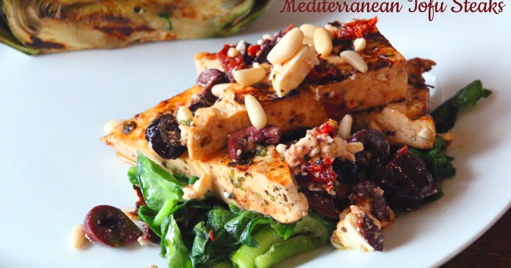 Mediterranean Tofu Steaks PractiGanic Vegetarian Recipes and Organic