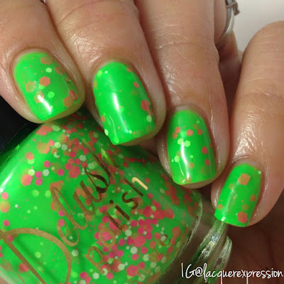 swatch of take it breezy nail polish from the life's a beach collection from delush polish