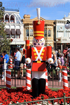 Christmas decorations at Magic Kingdom