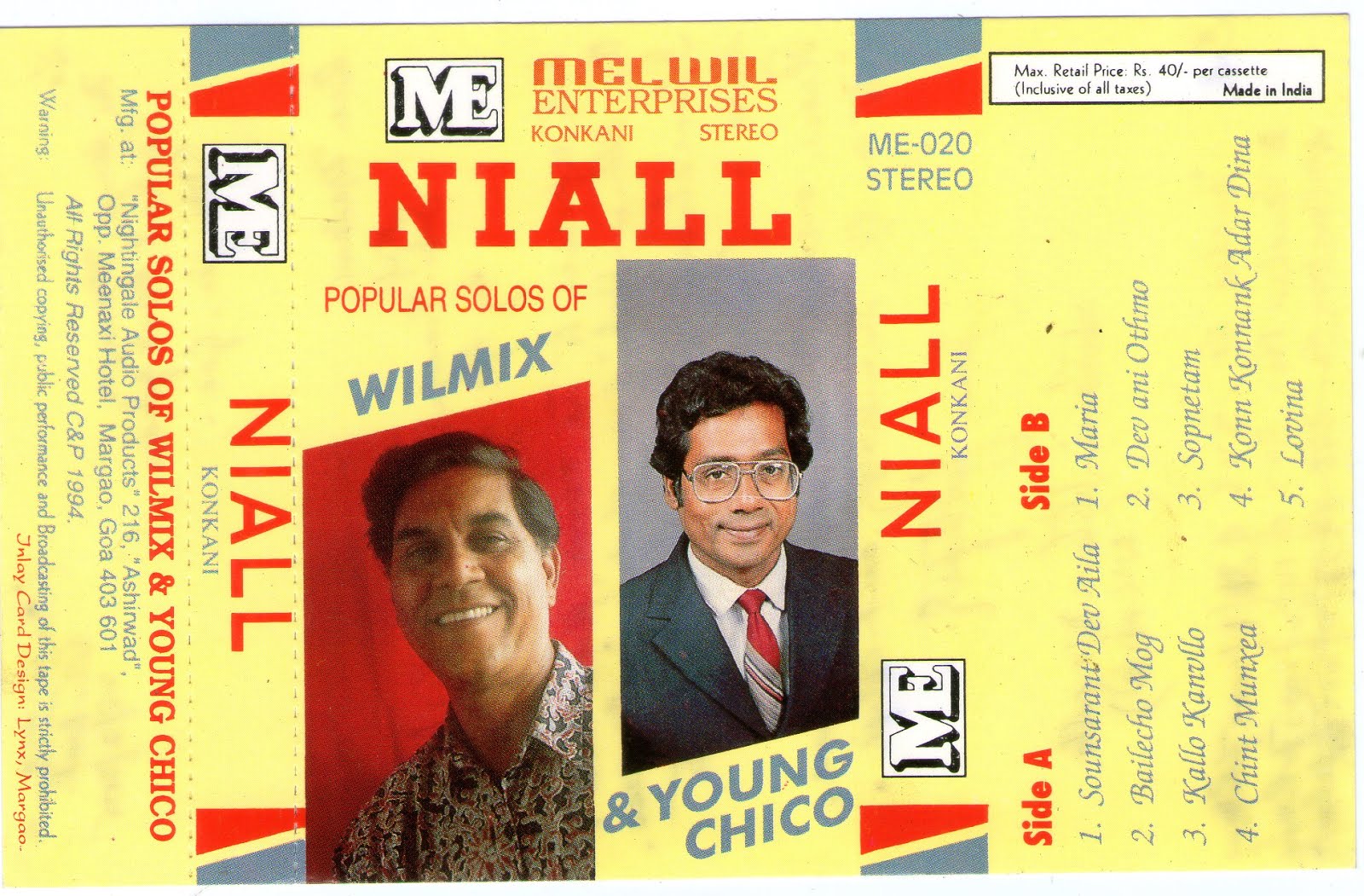 19. NIALL – 1994